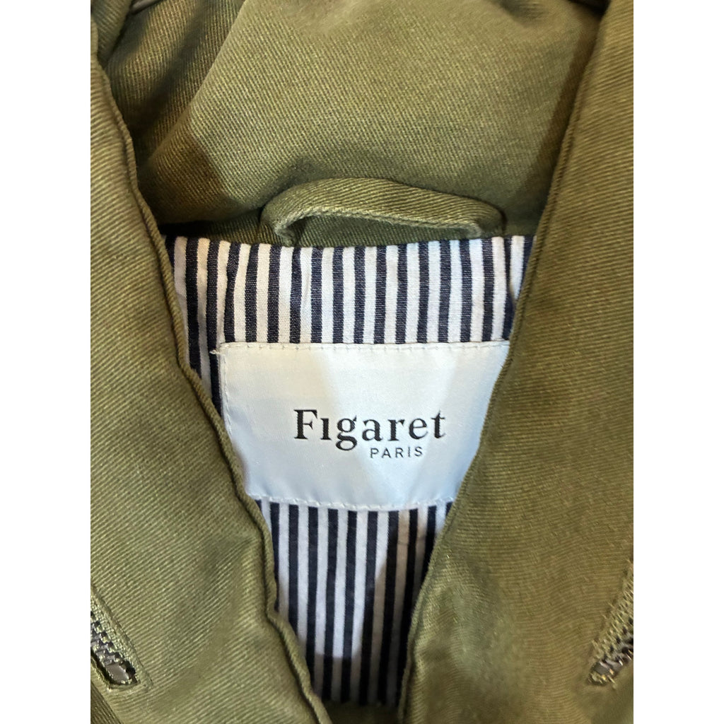 Alain Figaret Paris Utilitary Veste militaire Isao Men's Large Cotton Ripstop