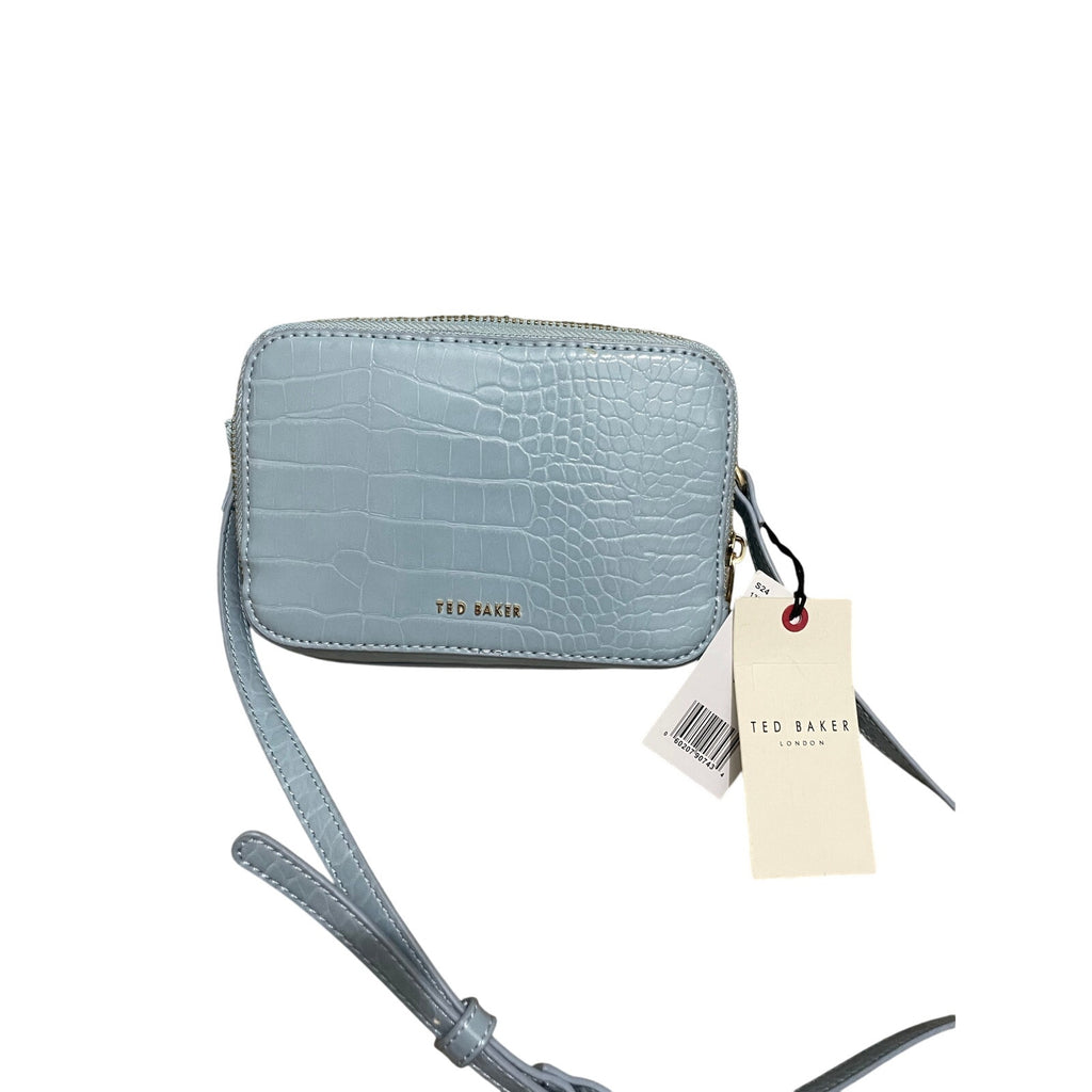 NWT Ted Baker STINA Double Zip Mini Camera Bag Baby Blue Soft Girl Dainty