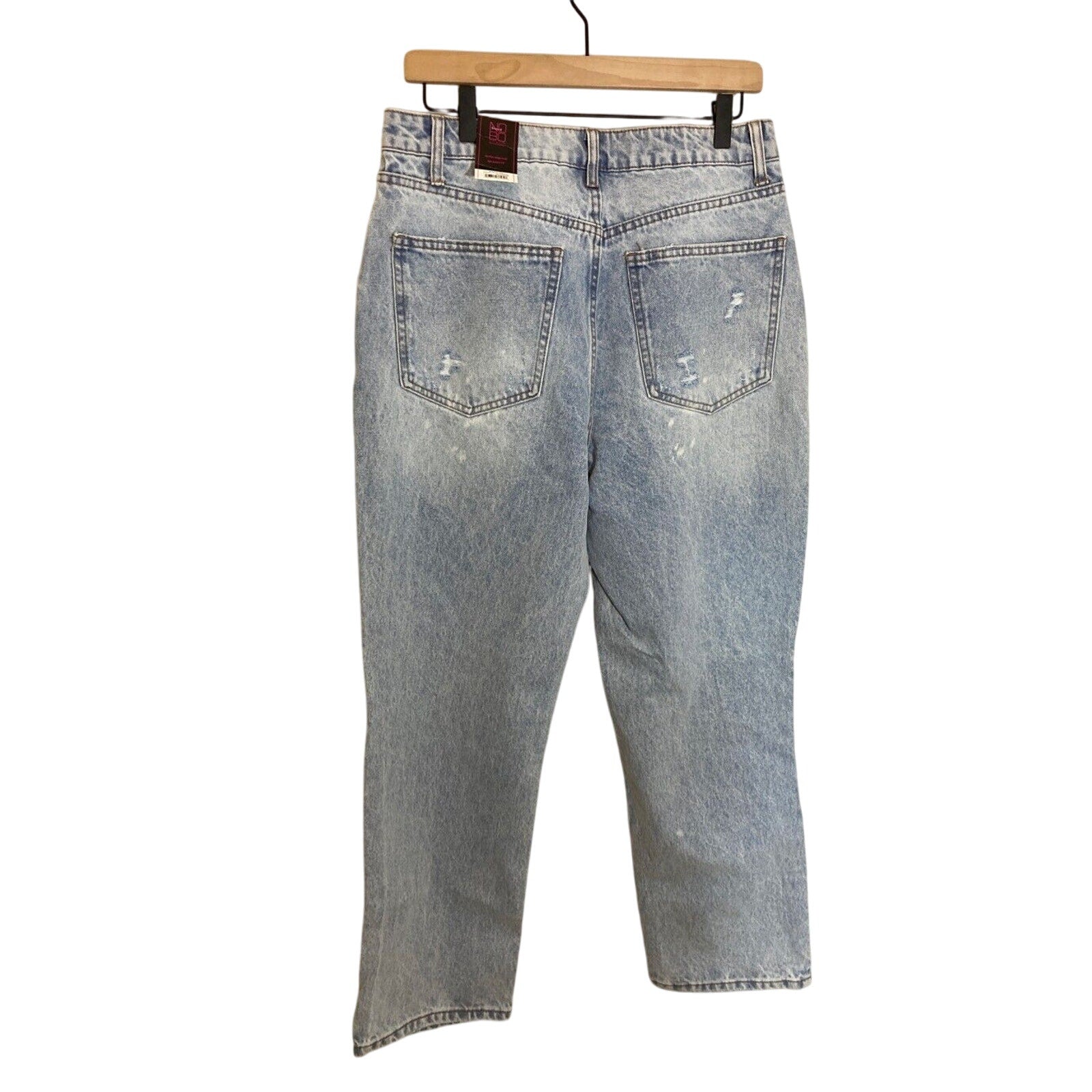 NWT No Boundaries Sz 13 Distressed High Rise Mom Jean