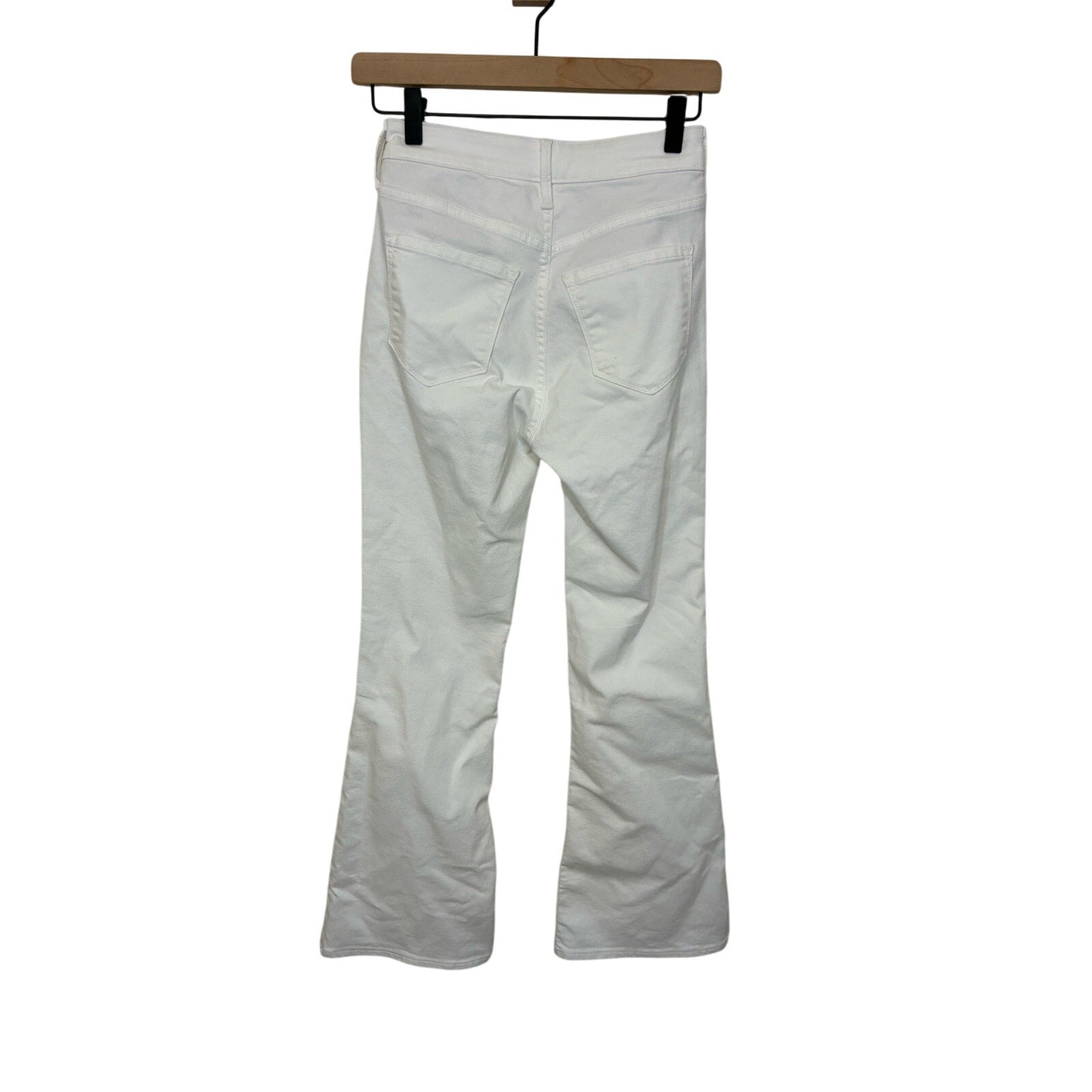 NWT White Sz 0  Short Old Navy High Rise Wide Leg Flare Jeans Western Rodeo