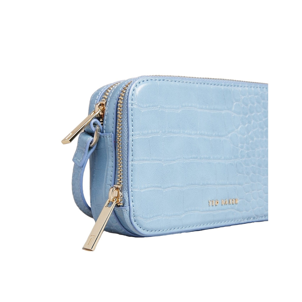 NWT Ted Baker STINA Double Zip Mini Camera Bag Baby Blue Soft Girl Dainty