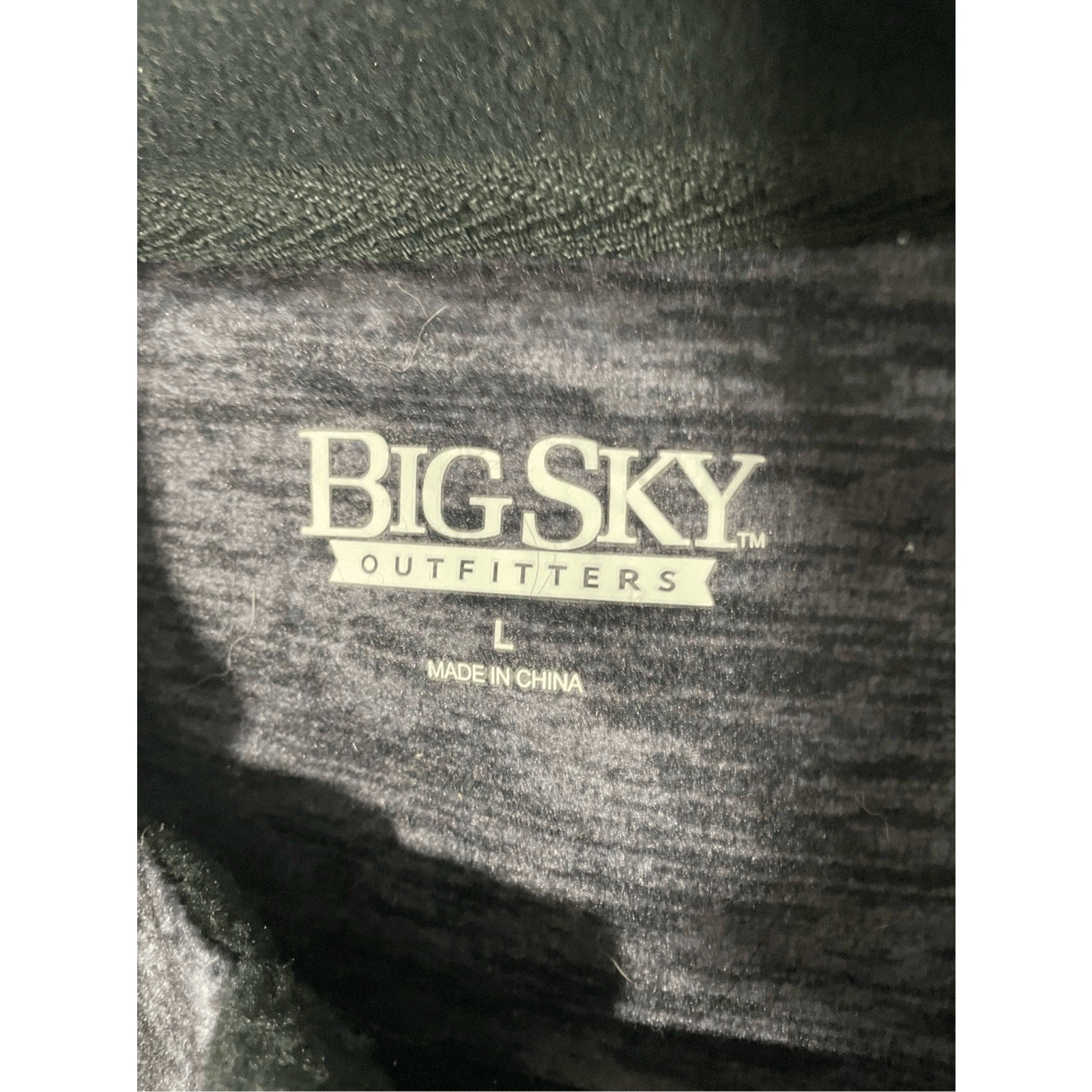 Big Sky Outfitters Men's Grey Front Zip Vest L Gorpcore Utility Outdoors Hike