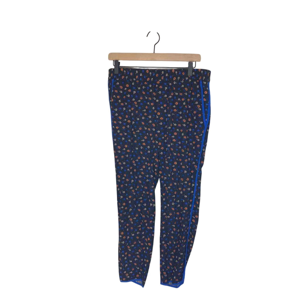 Madewell Floral Bloomcore Loungewear Lagenlook Navy Loose Fit Joggers