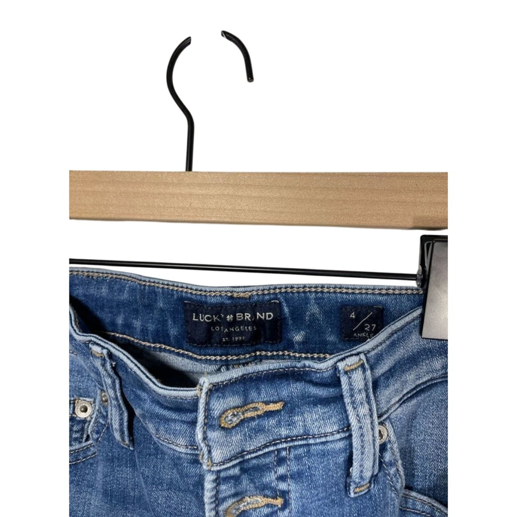 Lucky Brand High Rise Bridgette Jegging Jeans Casual Office Friendly Dark Wash