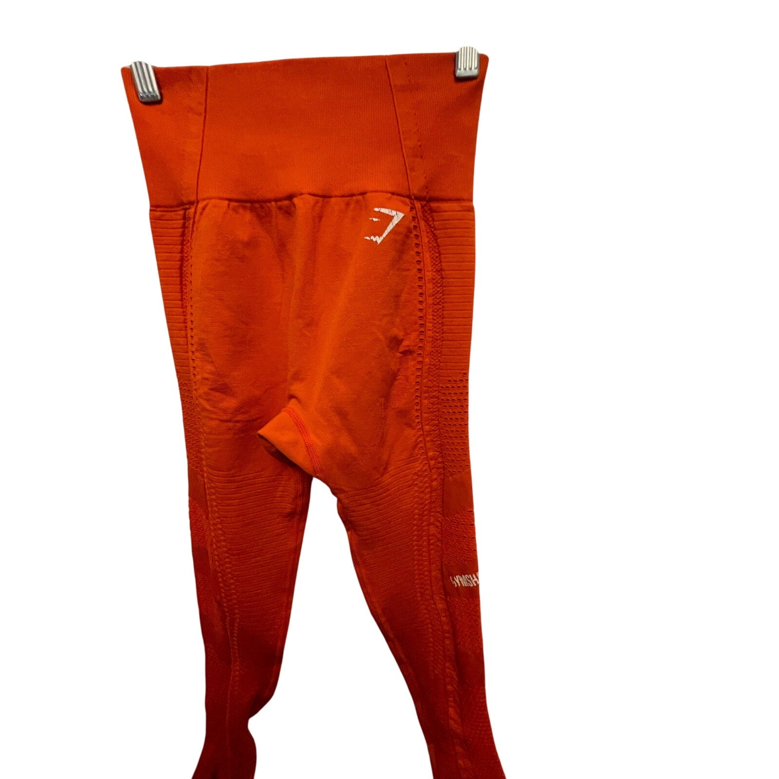 Gymshark Seamless Flawless Knit Leggings Burnt Orange XS Pilates Cardio Gymcore