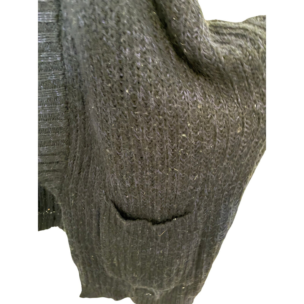 Urban Outfitters Slouchy Casual Dark Cardigan Waffle Cable Knit Oversized XS