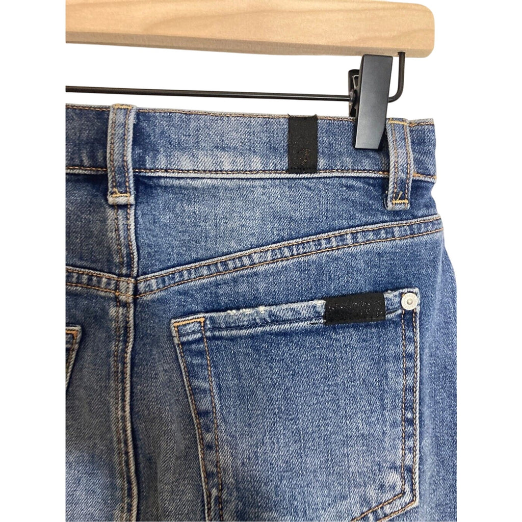 7 For All Mankind Dual Tone Reversible Denim Mini Y2K Skirt