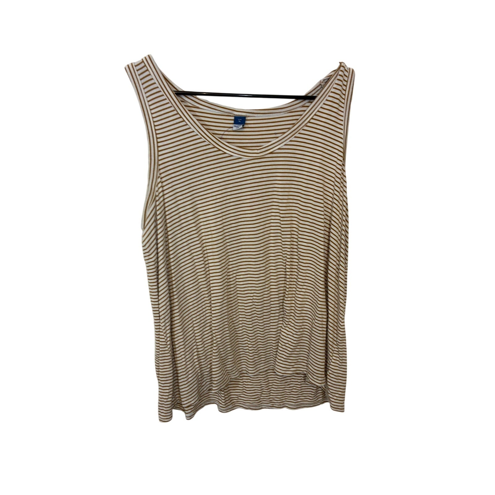 Old Navy Luxe Swing Tank Top Womens XL Striped Jersey Knit V-Neck Casual