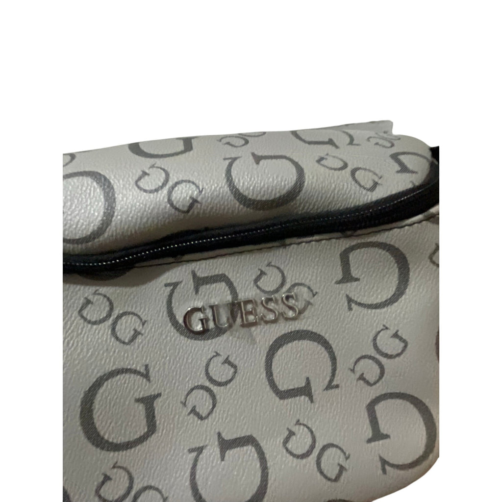 Guess Women's Cassius Grey Monogram Bum Santos Travel Belt Bag New with Tag