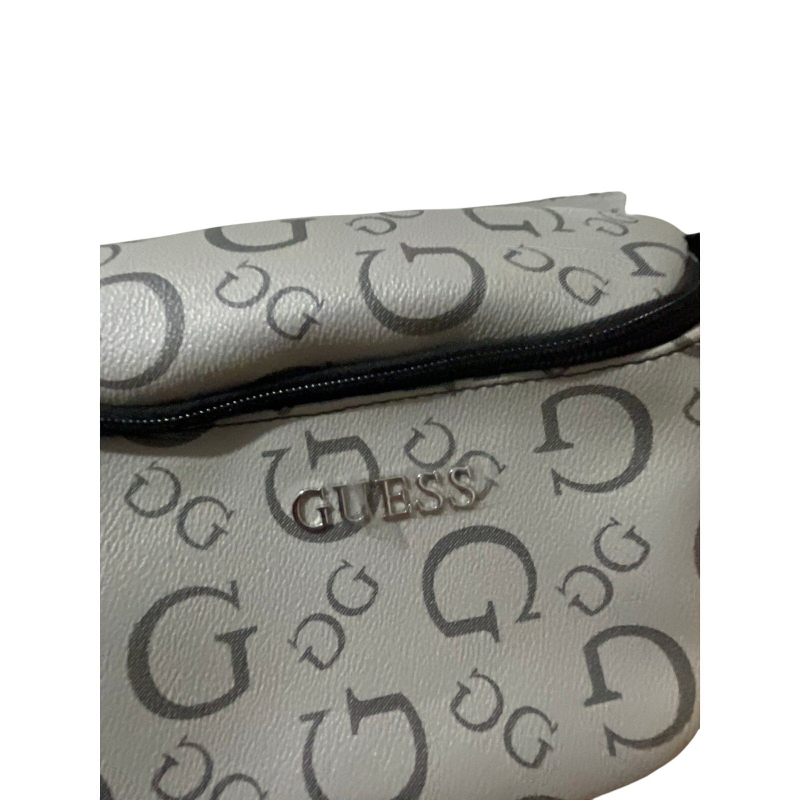 Guess Women's Cassius Grey Monogram Bum Santos Travel Belt Bag New with Tag