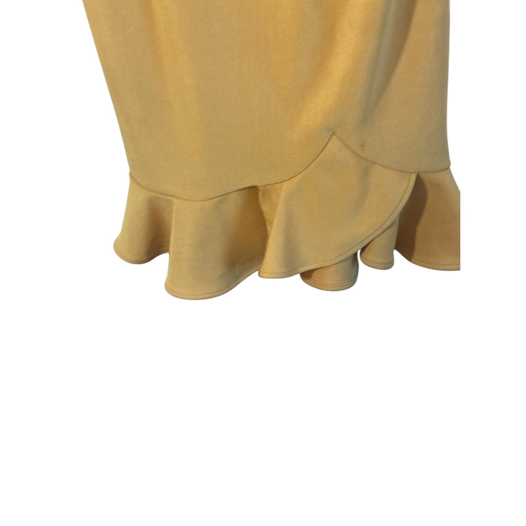 Saint + Secrets Dressy Gold Romper S Ruffle Scalloped Cocktail One-Piece Holiday