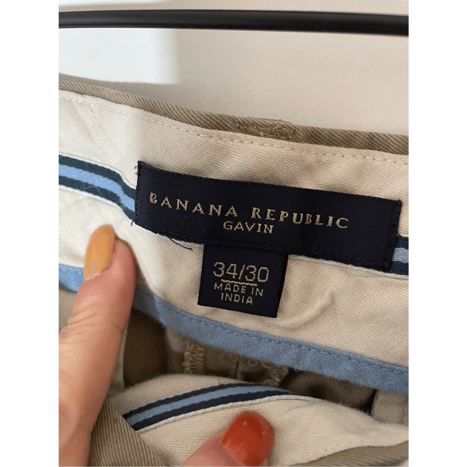 Men's Banana Republic Gavin Preppy Old Money Formal Luxury Dress Khakis 34x30
