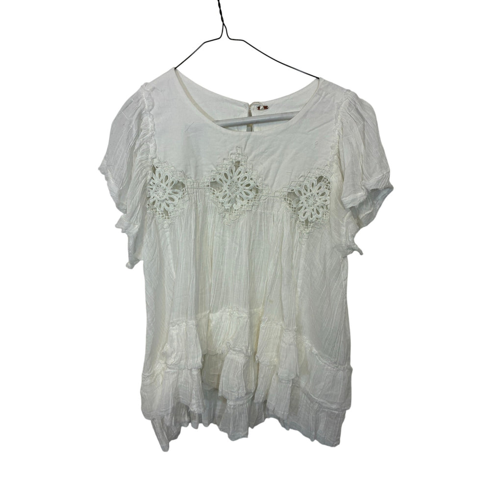 NWT Free People Harrison Top Womens Boho Oversized Tunic Blouse Western M