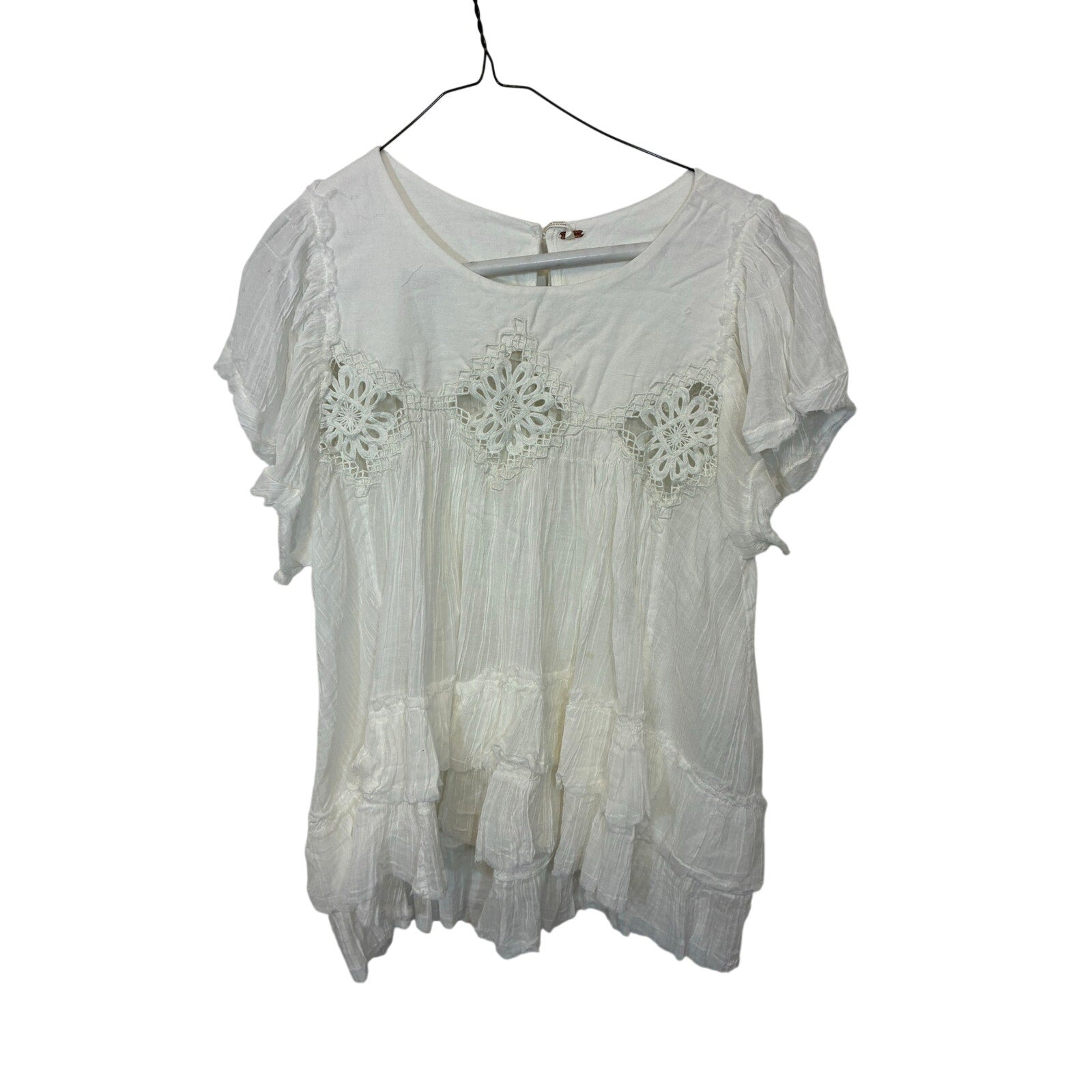NWT Free People Harrison Top Womens Boho Oversized Tunic Blouse Western M