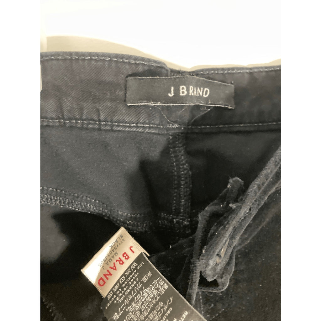 J. Brand Mama J Black Indigo Maternity Will Blend Suede Jeans Western Retro