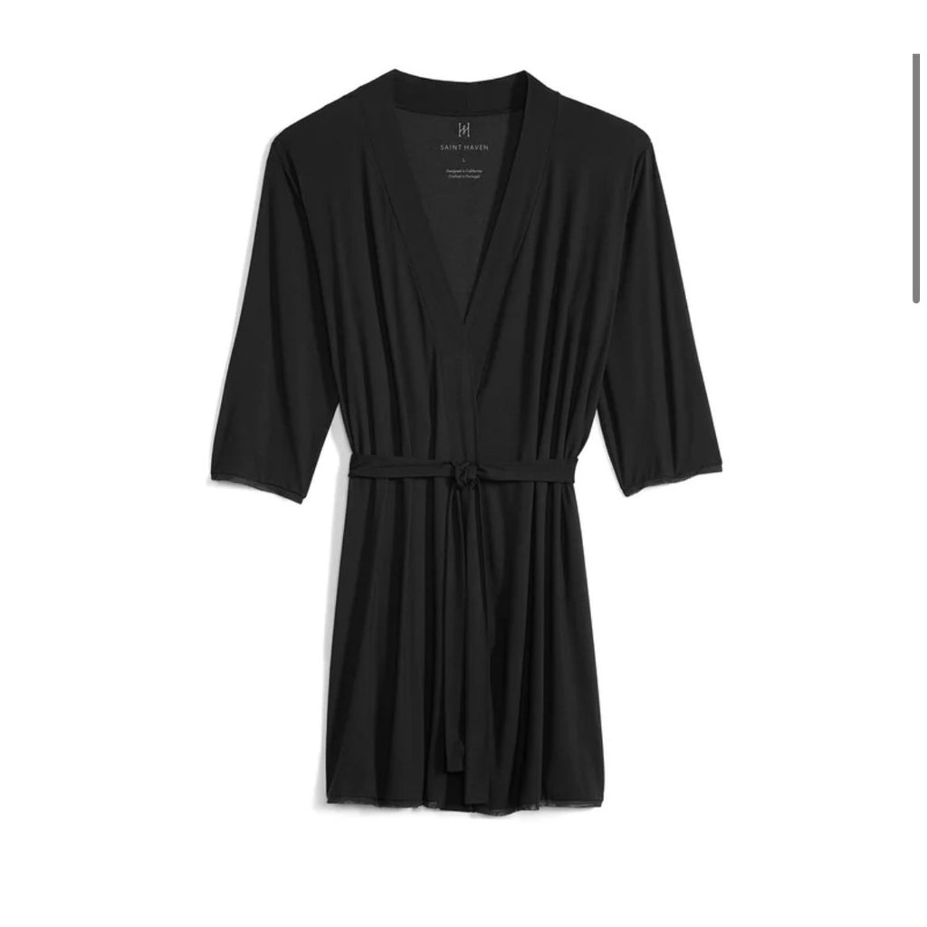 Safe Haven Cotton Loungewear Robe Soft Cozy Relaxed Homewear S Minimalist