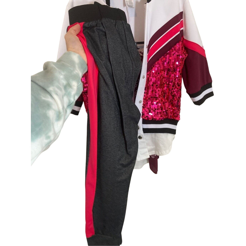 Weisman Embezzled Sparkly Pink Track Suit