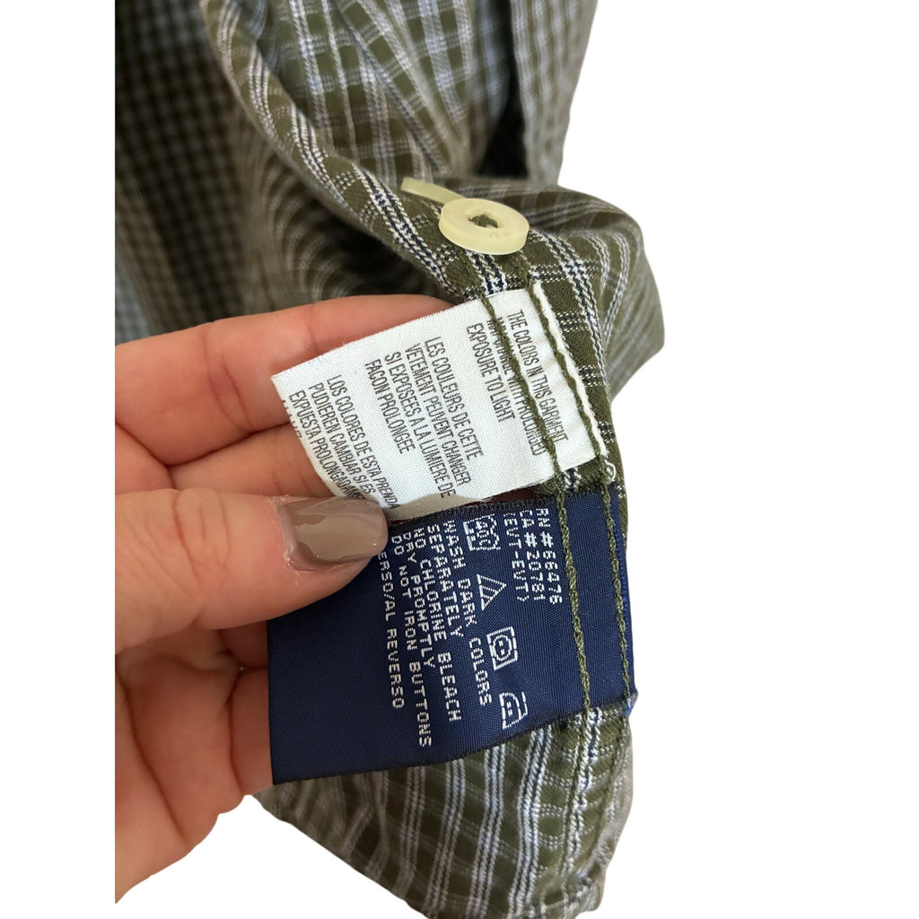 2000s Y2k Vintage Tommy Hilfiger Tommy Jeans Men’s Stripe Dress Button Up Shirt