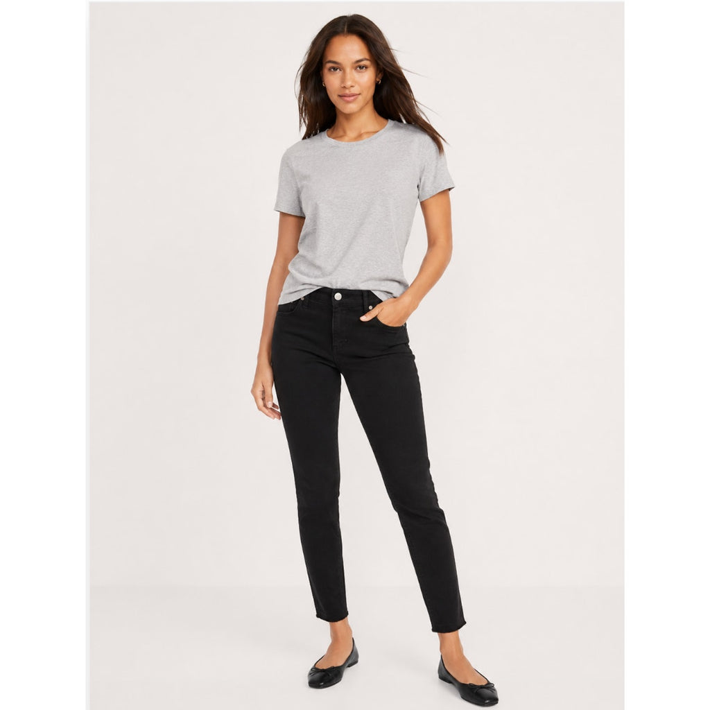 Old Navy The Diva Black Skinny Jeans Women’s 4 Stretch Denim Mid Rise Casual