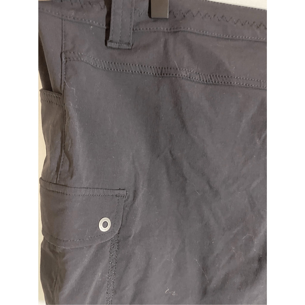 NWT Eddie Bauer Women's 12 T Gorpcore Utility Hiking Black Horizon Cargo Shorts