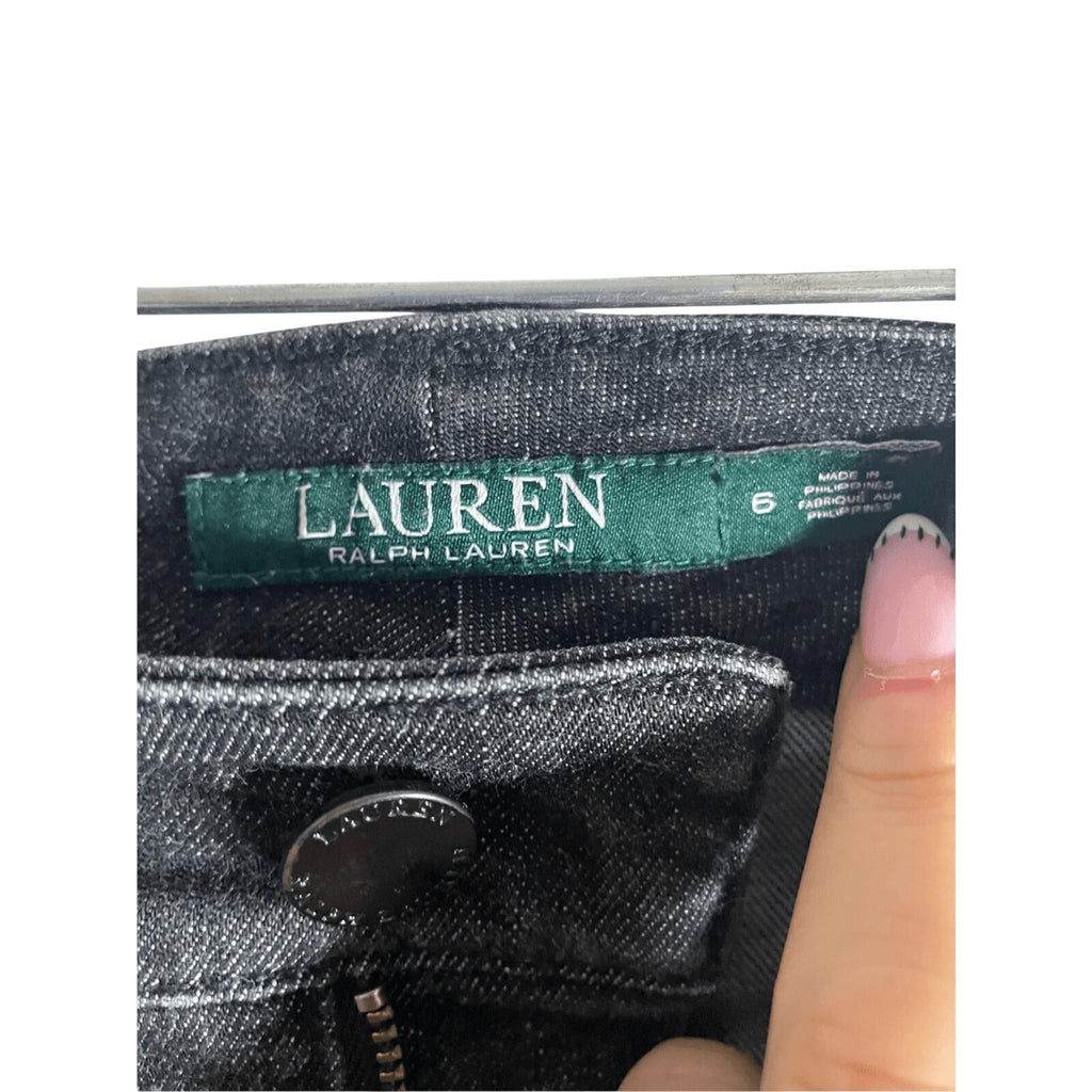 Lauren Ralph Lauren Black Premier Skinny Jeans SZ 6 Closet Staple Quintessential