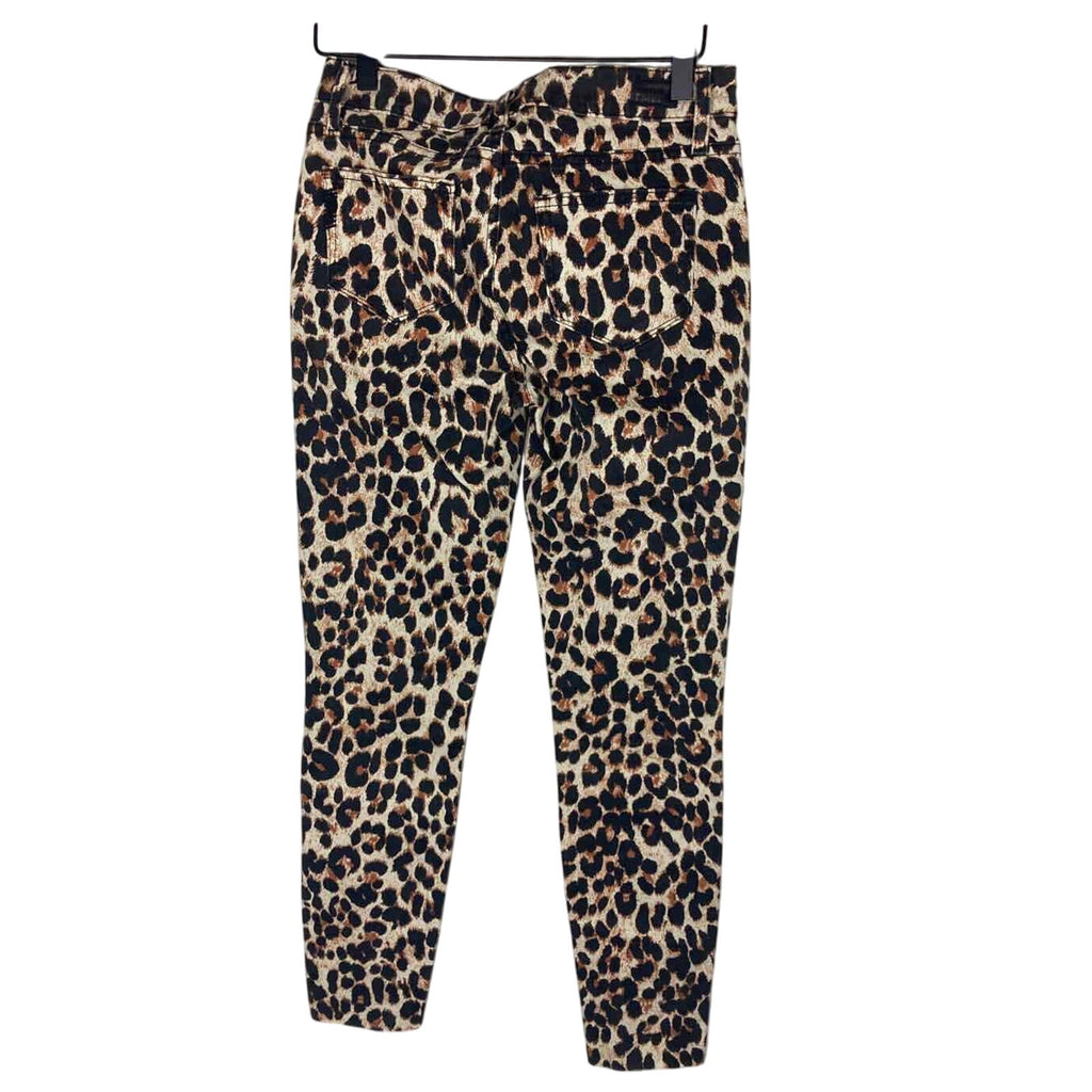 NWT Cheetah Print Paige Raw Hem Verdugo Ankle Mob Wife Mom Jeans