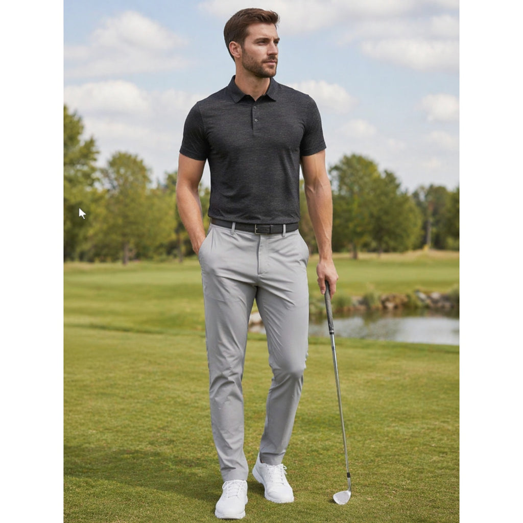Gap Hybrid Slim Khaki Pants Gray Performance Golf Casual Travel Men’s 36x34