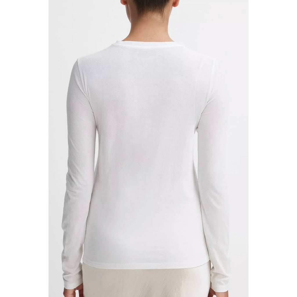 Vince Long Sleeve Crew Neck T-Shirt Essential Soft Lightweight Basic Top Medium