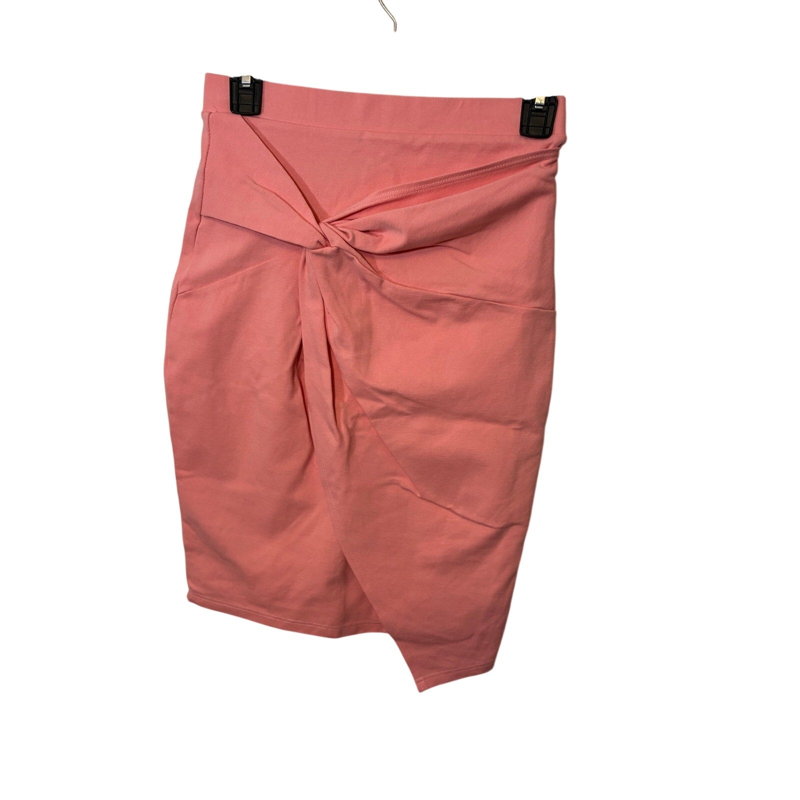 Iris Pink Twist Front Pencil Skirt Women’s Small Corpcore Preppy Minimalist