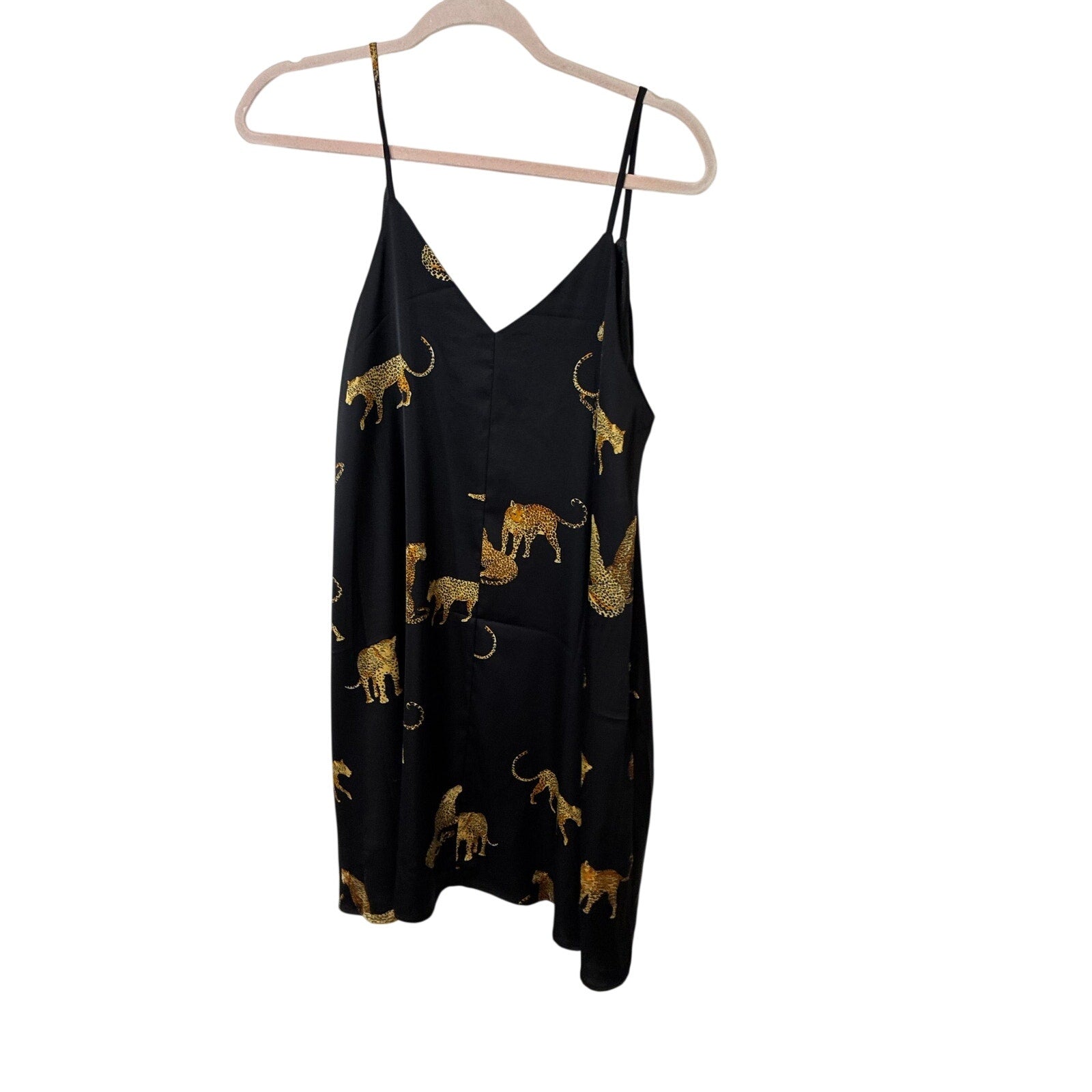 Project Judith March X Shannon Ford Leopard Tribal Tiger Queen Mini Slip Dress M