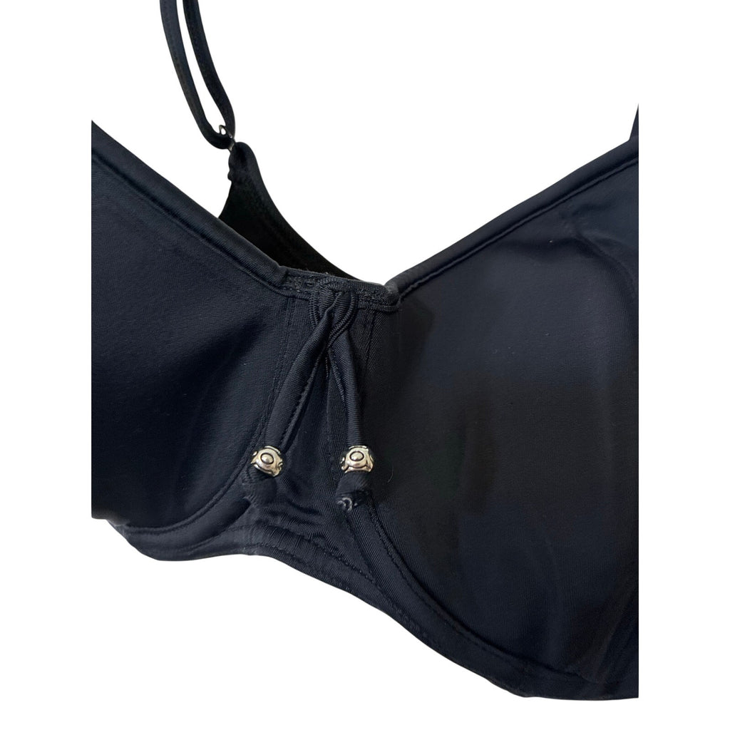 Freya Remix Sweetheart Padded Bikini Top Black 30H Luxury Swim Euro Summer
