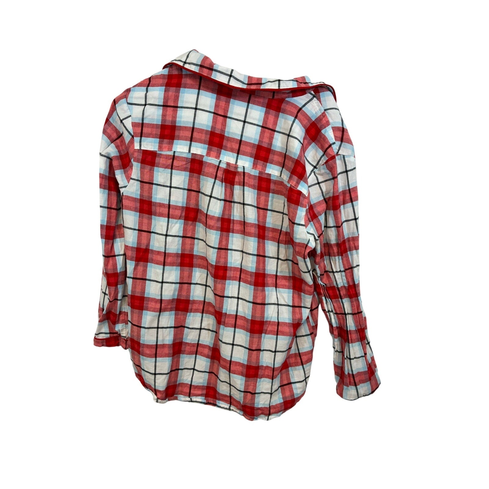 Wondershop Women’s Medium Red White Plaid Pajama Set 2 Piece Holiday Sleepwear