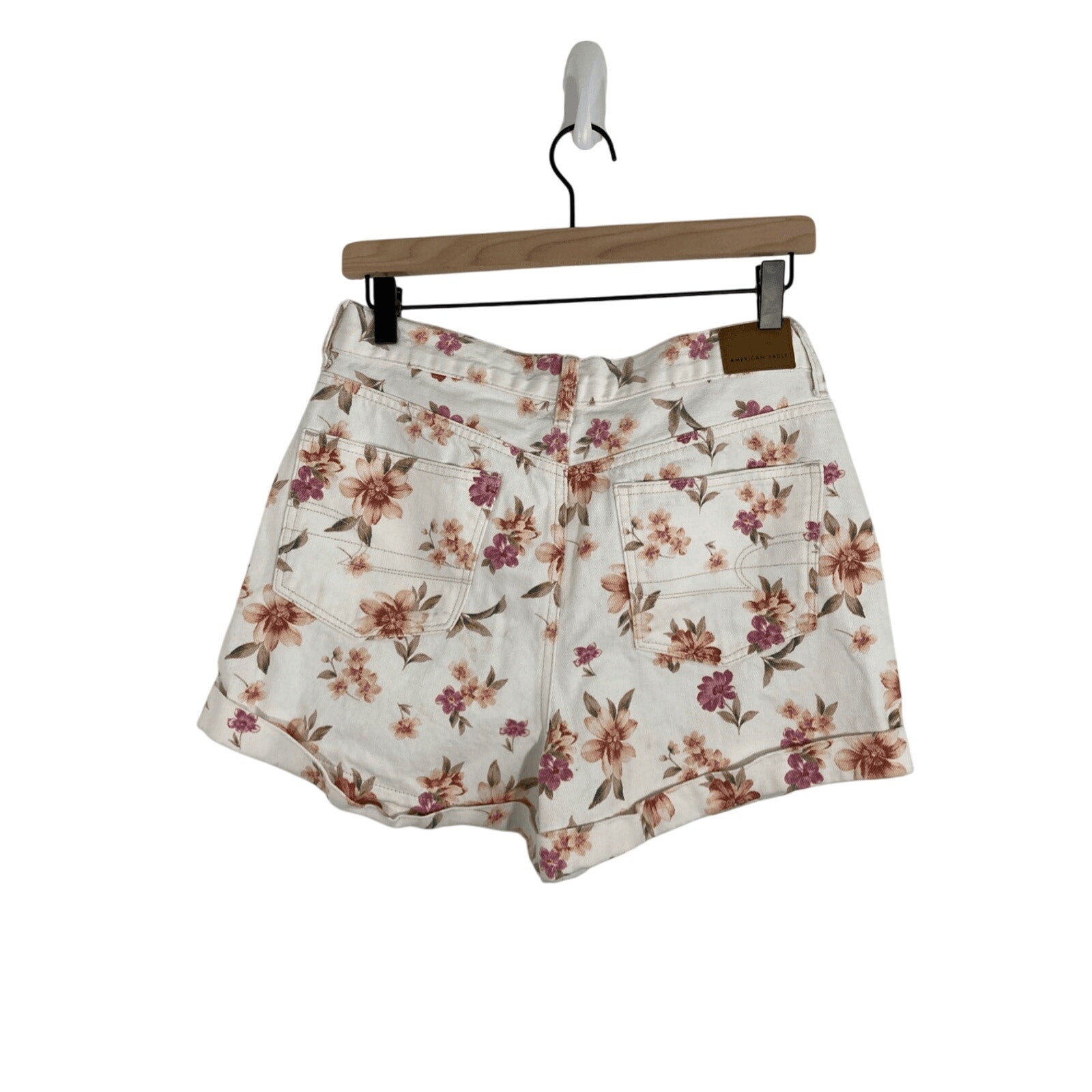 American Eagle Modest SZ 8 Mom Tumblr Floral Core Bloom Fairy Jeans