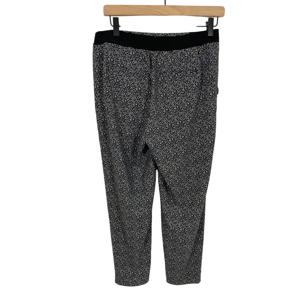 Gorgeous Black Slouch Jersey Tapered Trousers S Lou & Grey Novelty Print Lounge