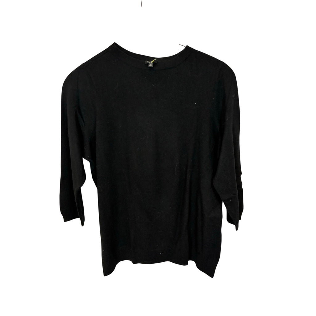 Talbots Women's Lambswool Black Long Sleeve Sweater Top 2X Closet Staple