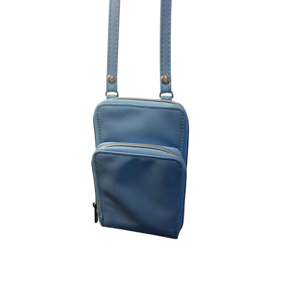 Y2K Blue Pastel Cell Phone Crossbody Pouch Purse