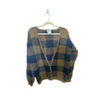 Spitalnick Wool Plaid Grandpa Dark Academia Preppy Men's Relaxed Cardigan