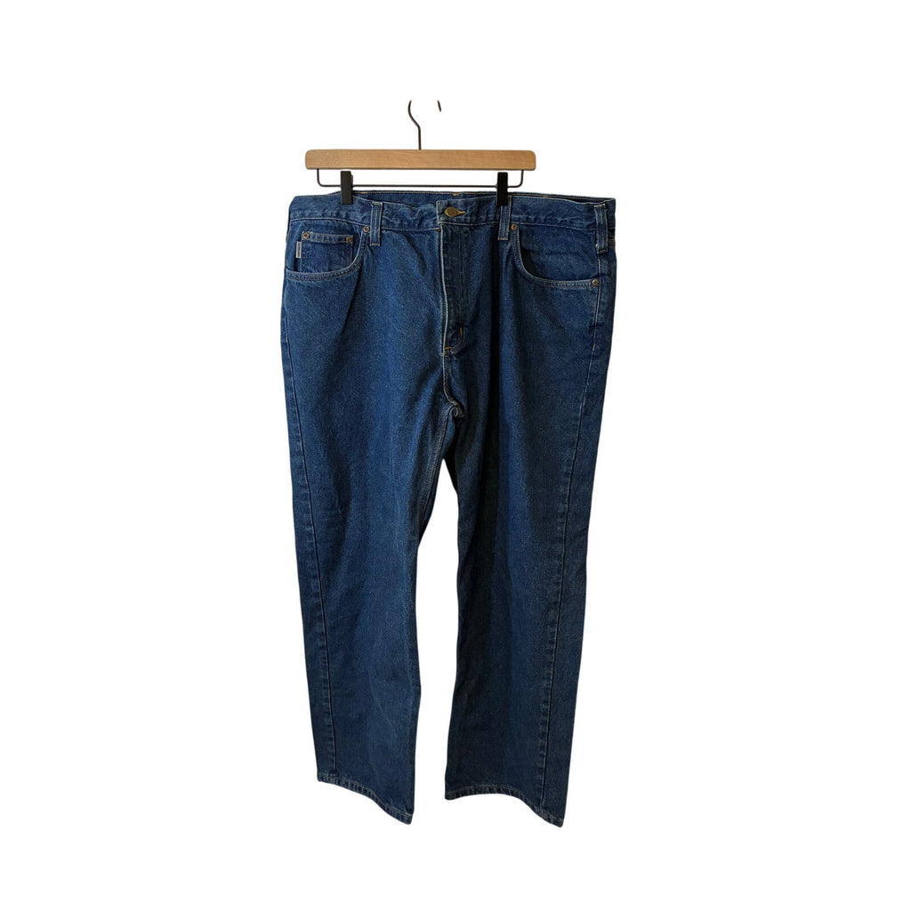 Vintage 90's Men's Dark Wash Carhartt Jeans 44x30 Western Cowboy Ranchwear