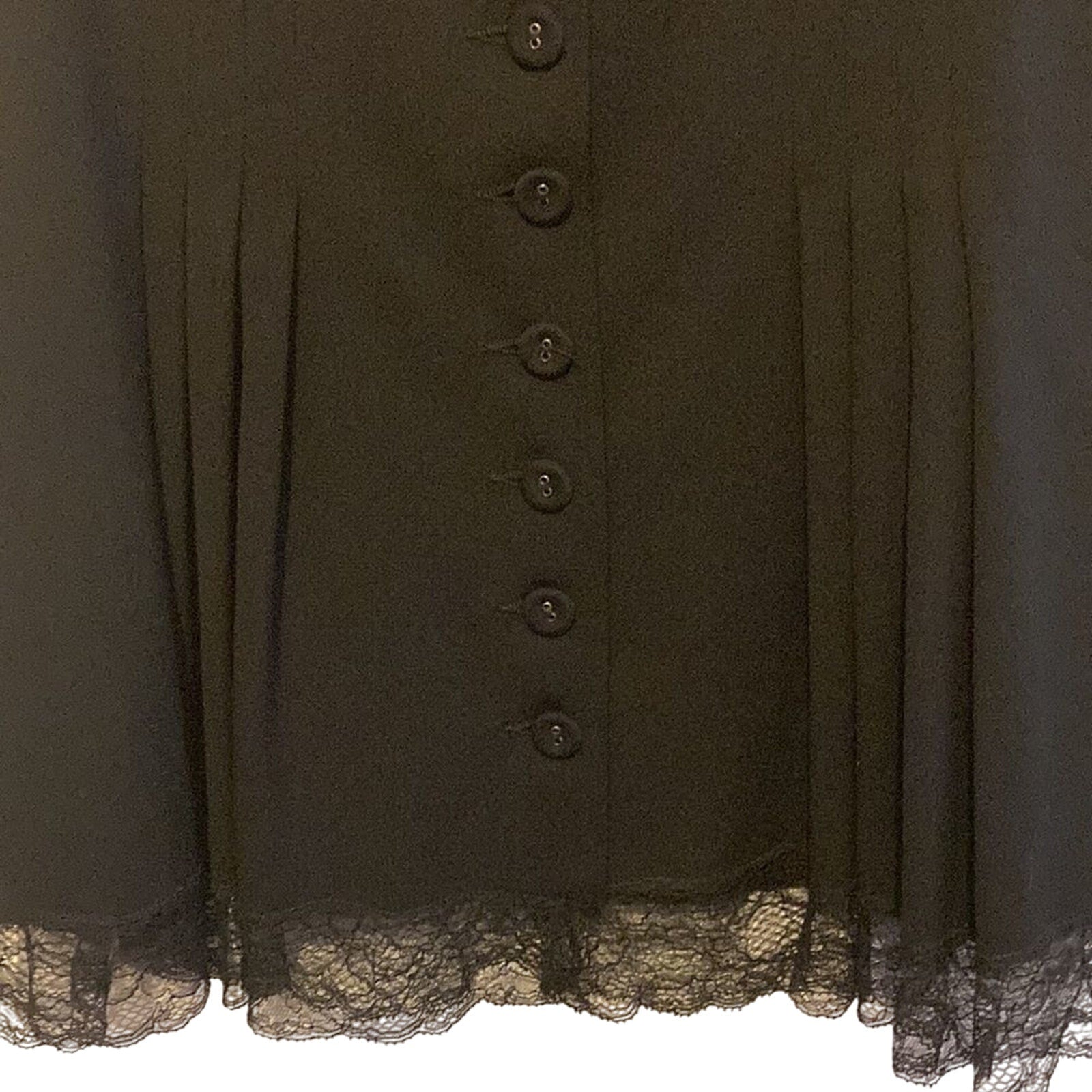 Moschino Cheap and Chic Authentic Academy School Girl Grunge Emo Button Up Skirt