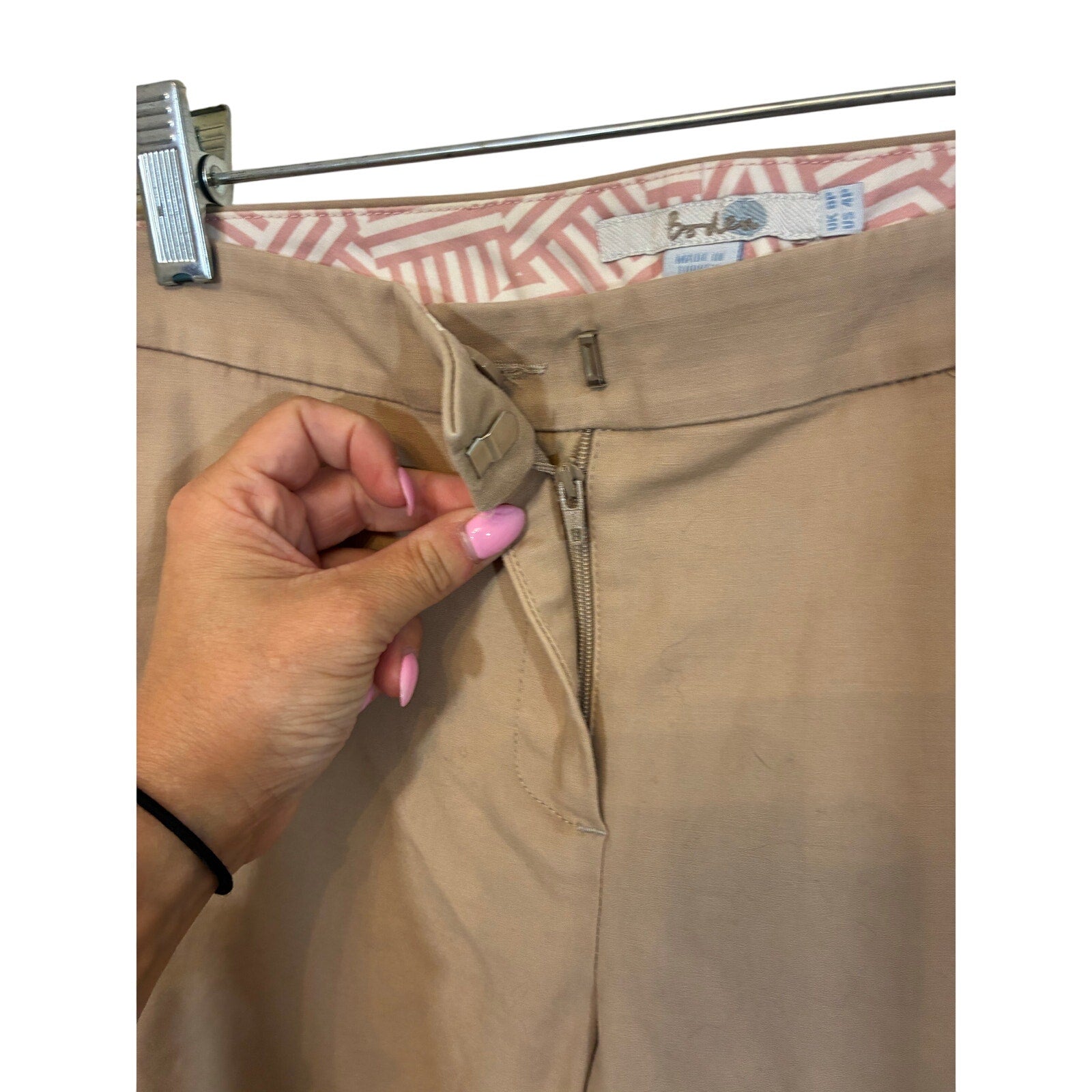 Boden Women's Khaki Pants Workwear Office Administrative Teacher Pants Sz 4P