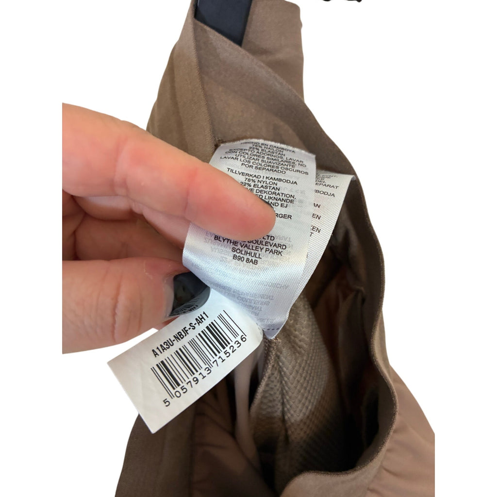 Gymshark Interlock Tech Joggers Taupe Womens S Athleisure Minimalist Gorpcore