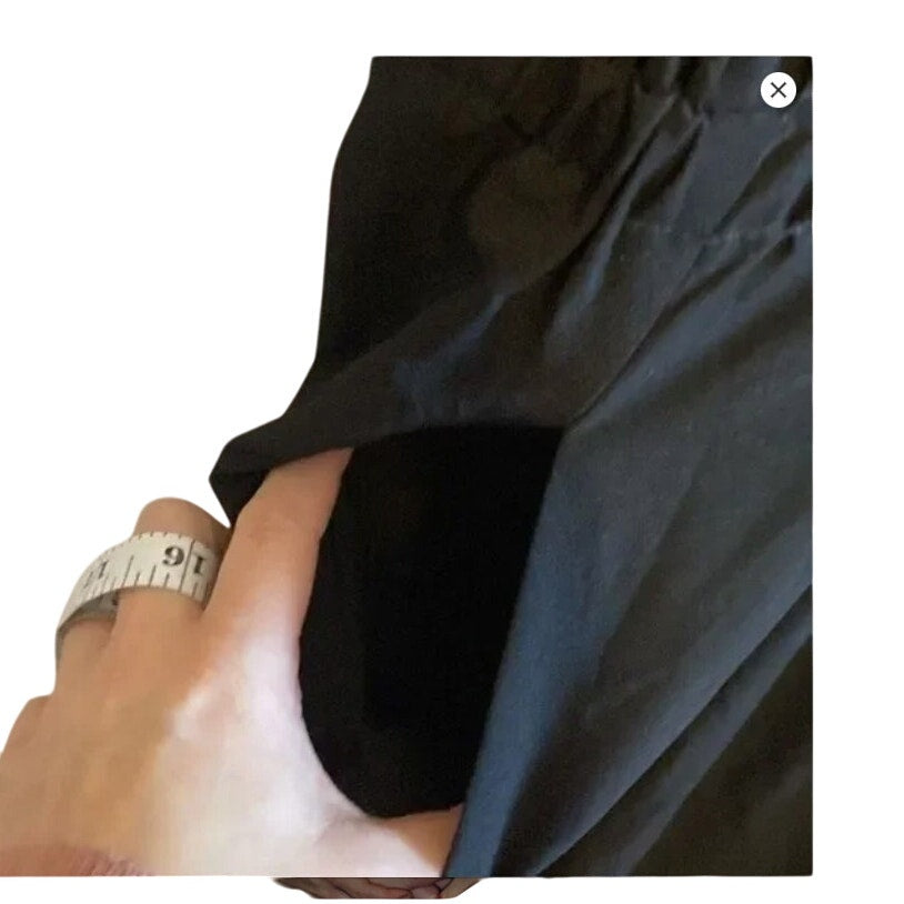 Donna Morgan All Black Elegant Balloon Sleeve Fitted Feminine Modest Jumper