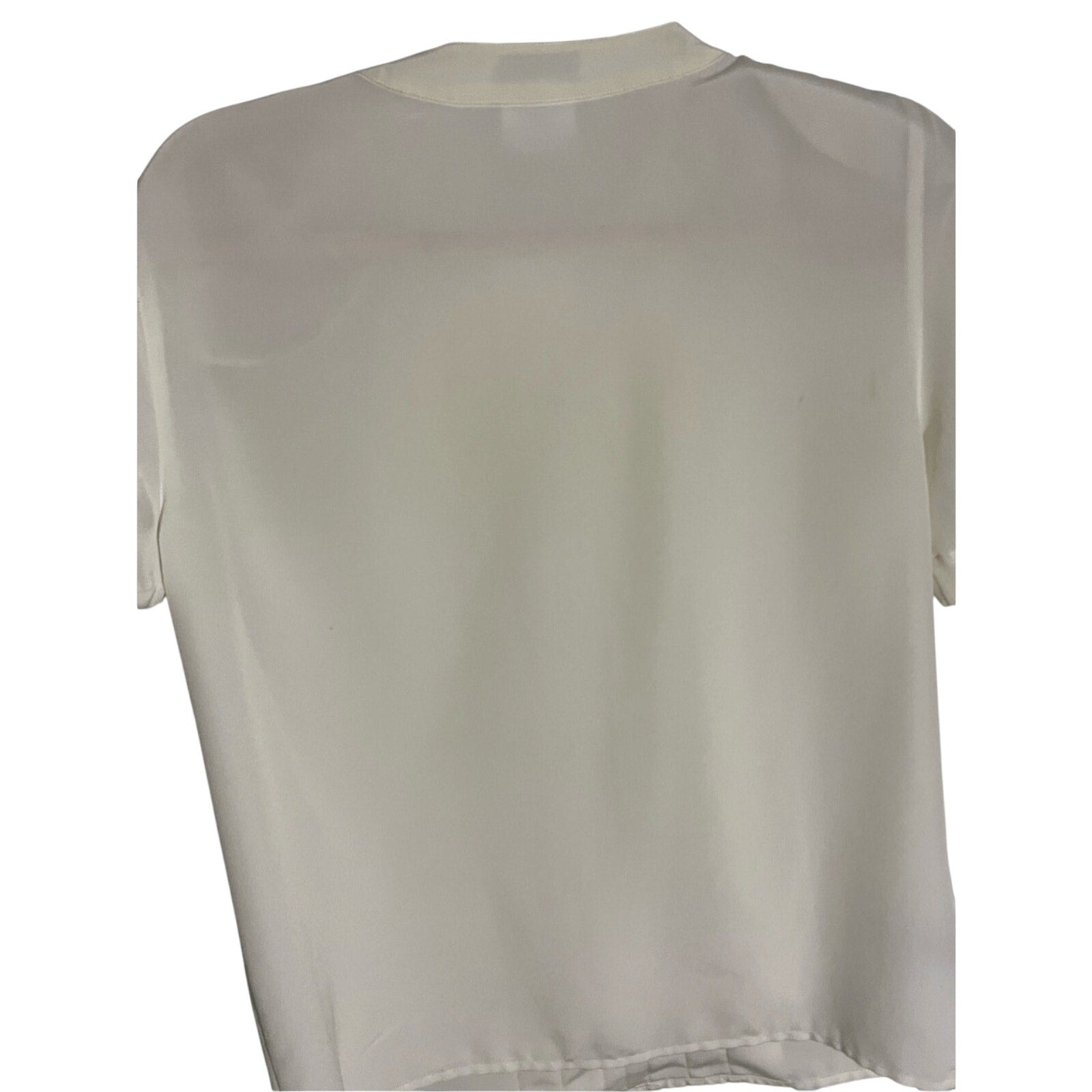 Rena Rowan Vintage Cream Preppy Academia 60's Femme Minimalist Blouse Sz 4