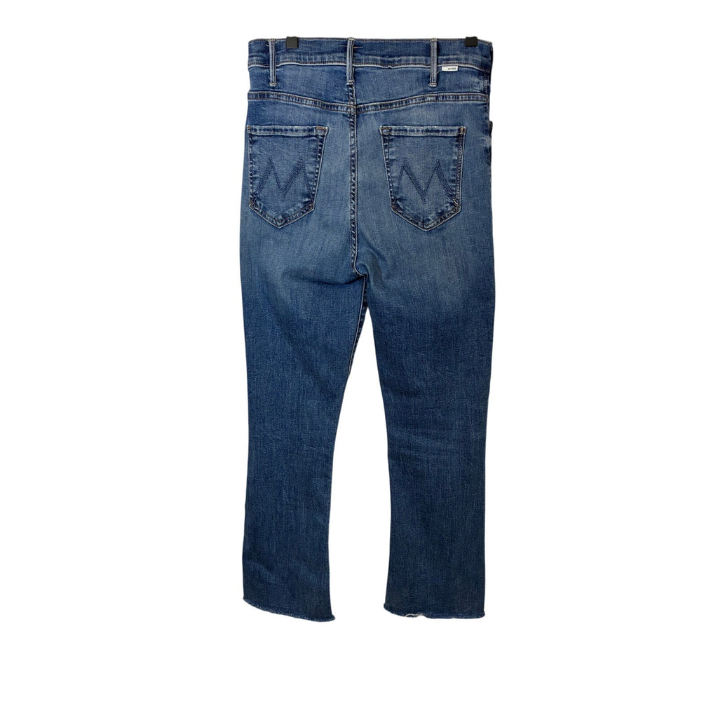 mother the hustler high rise ankle fray jeans 28 western cowboy rodeo cowgirl