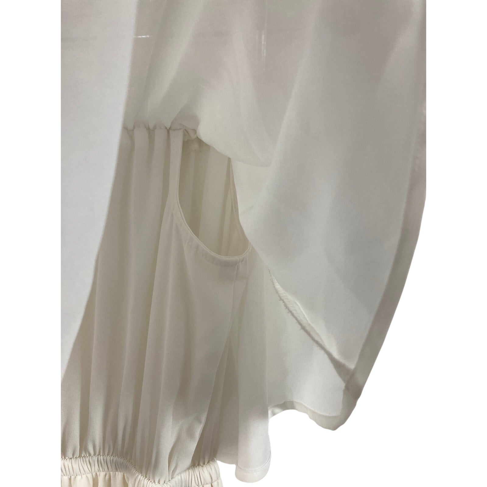 Show Me Your Mumu XS Off Shoulder White Maxi Hacienda Dress