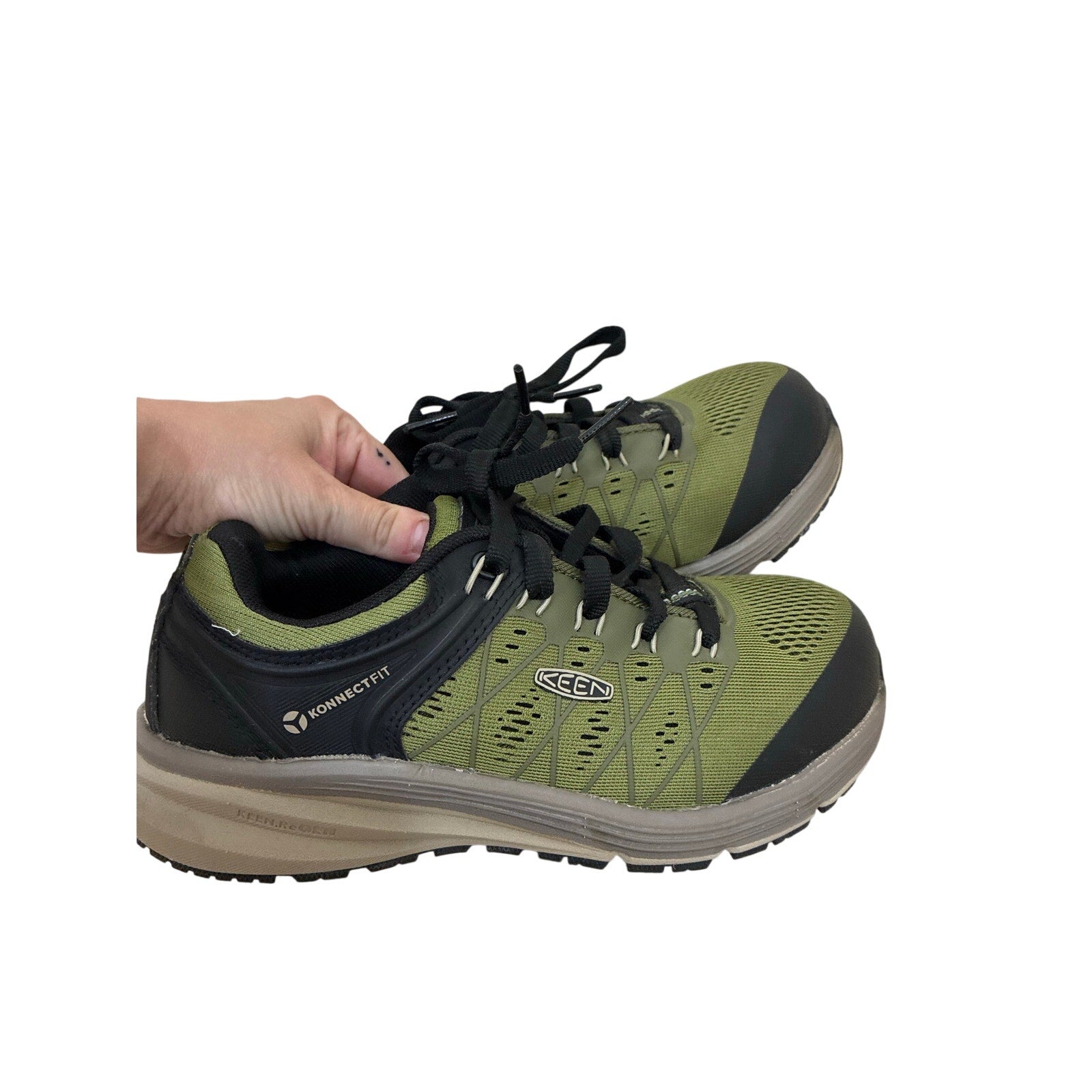 KEEN Vista Energy Women’s 5 Utility Gorpcore Hiking Work Sneakers Olive Green