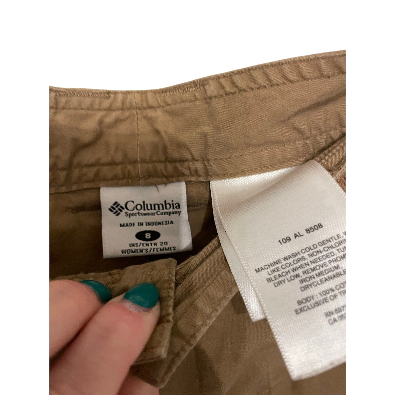 Columbia Granola Girl Hiking Gorpcore Utility Brown Cotton Tactical Cargo Pants