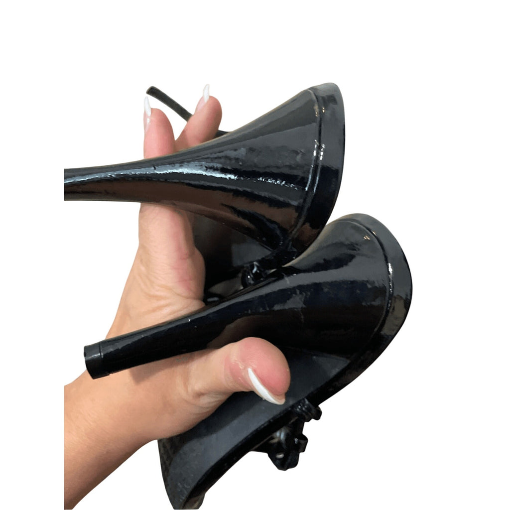 Calvin Klein Open Toe Strappy Rebel Heels SZ 8.5 Business Event Cocktail Elegant