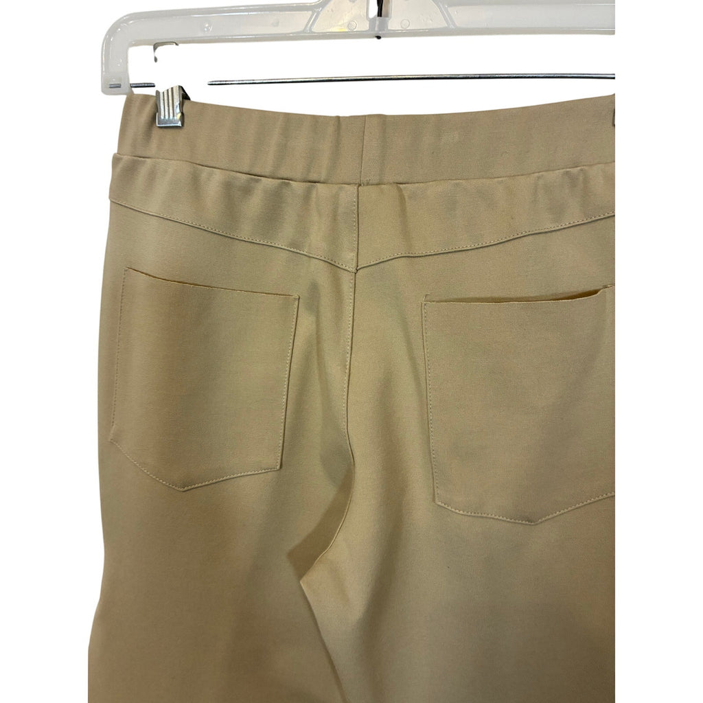 Planet by Lauren G Ponte Pull-On Ankle Pant Khaki 2 / US 10 Corpcore Office