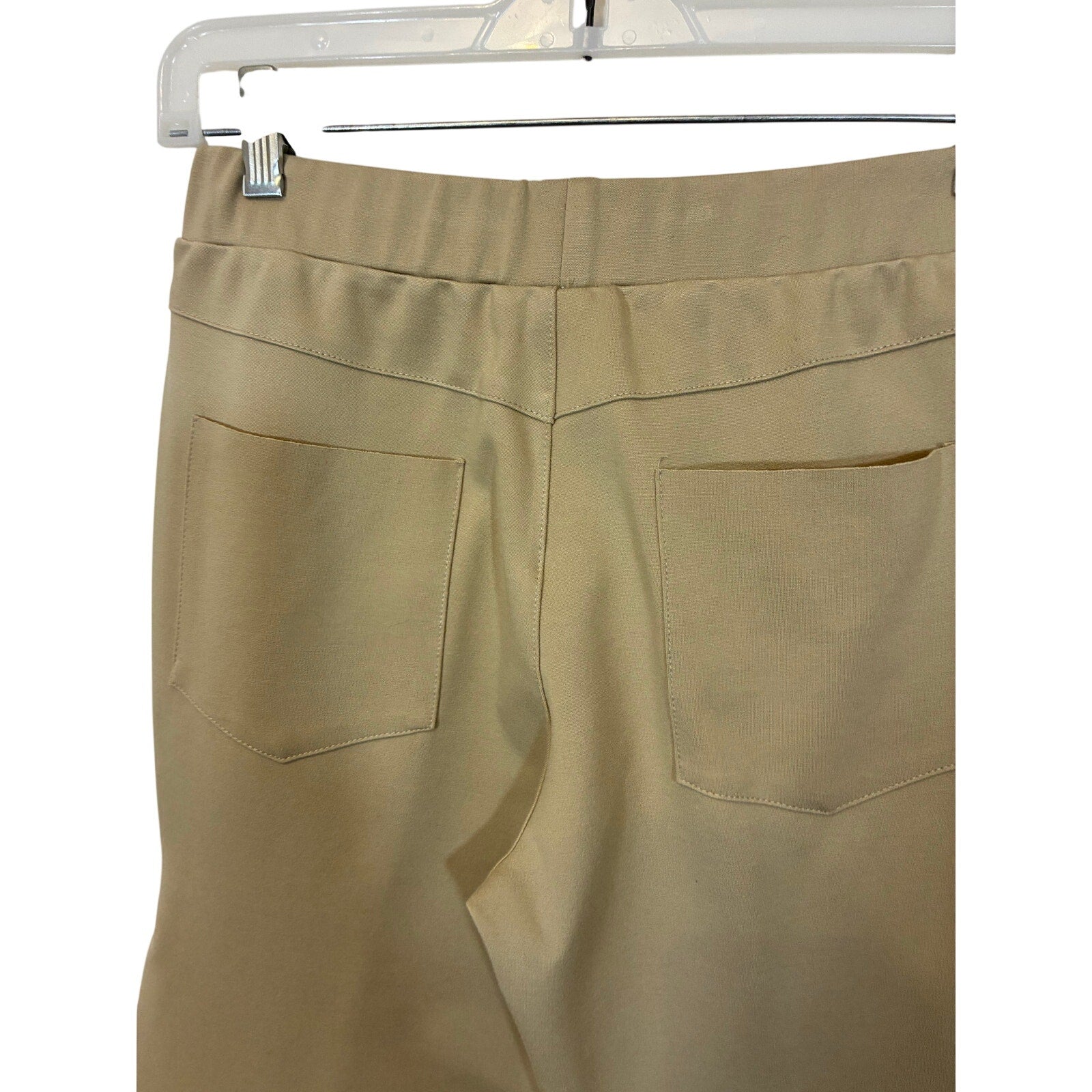 Planet by Lauren G Ponte Pull-On Ankle Pant Khaki 2 / US 10 Corpcore Office